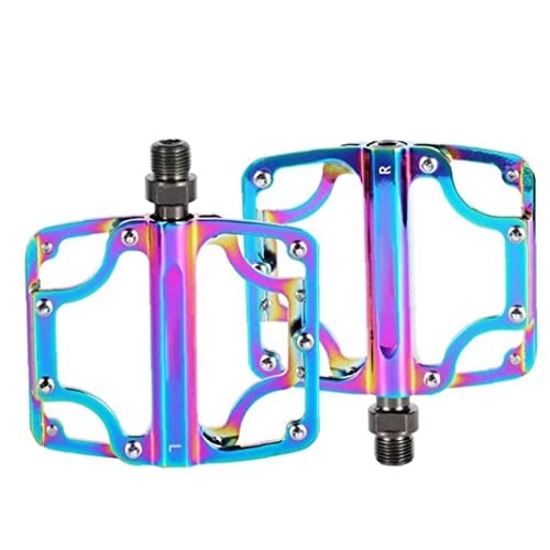 Mountain Bike Pedal : Chtom Bike Pedals Non-Slip Bicycle Cycling Pedals Aluminum Alloy Antiskid Durable Mountain Bicycle Platform Pedals For Road Bicycle Cycling Replacement Parts Accessories 1Pair
