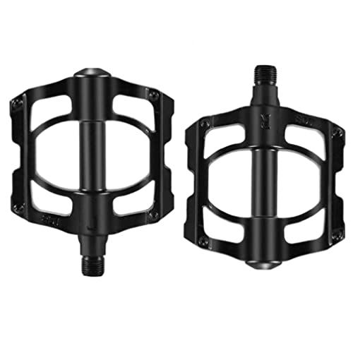 Mountain Bike Pedal : Chtom Bike Pedals Ultralight Durable Mountain Bike Pedal with 3 Sealed Bearings 1pair (Color : Black)