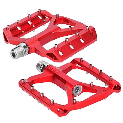 Mountain Bike Pedal : ciciglow JT03 Mountain Bike Pedal, Foot Rest, with larger contact area, suitable for most and mountain bikes(Red)