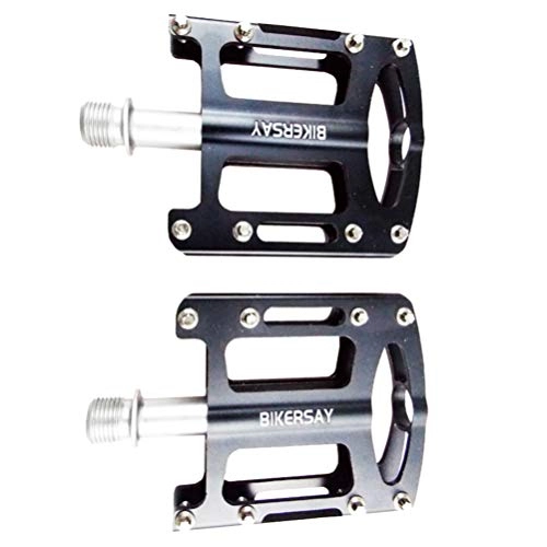 Mountain Bike Pedal : CLISPEED 1 Pair Mountain Bike Pedals Flat Bicycle Pedals Non-Slip Bike Pedals Aluminum Alloy Bicycle Paddle Cycling Accessory