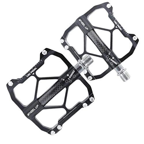 Mountain Bike Pedal : CLISPEED Mtb Pedals Mountain Bike Platform Non Slip Aluminum Alloy Bicycle Platform Pedals for Bmx Mtb Cycling Replacement 1 Pair Black