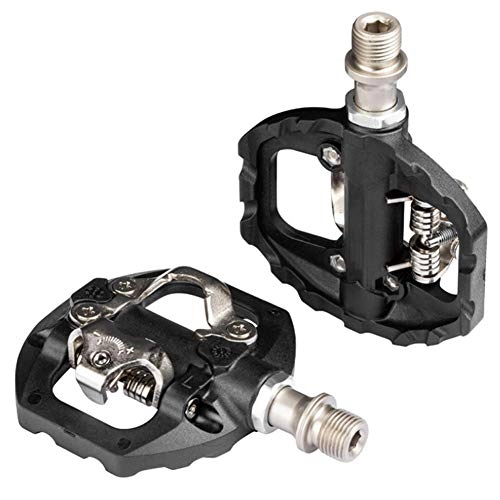 Mountain Bike Pedal : Compact Bike Bicycle Cycling Locking Pedal Dual-Use Without Conversion Suitable for SHIMAN SPD Cleat
