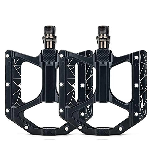 Mountain Bike Pedal : COSCANA Mountain Bike Pedals Of Lightweight, Universal 9 / 16" Alloy Bicycle Non-Slip Pedal, Sealed 3 Bearing Cycling Pedals