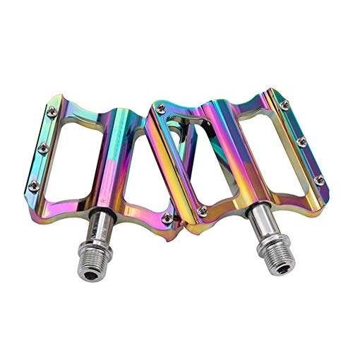 Mountain Bike Pedal : COSCANA Non-Slip Mountain Bike Pedals, Strong Colorful Bicycle Pedals 9 / 16" Sealed Bearings For BMX MTB Road Bikes
