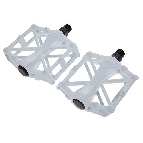 Mountain Bike Pedal : COUYY Bicycle pedal Mountain Bike Bicycle Pedals Cycling Ultralight Aluminium Alloy 4 Bearings MTB Pedals Bike Pedals, White