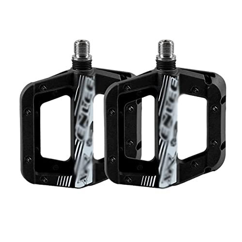 Mountain Bike Pedal : COUYY Bicycle Pedals Shockproof Mountain Bike Pedals Non-Slip Lightweight Nylon Fiber Bicycle Platform Pedals, D