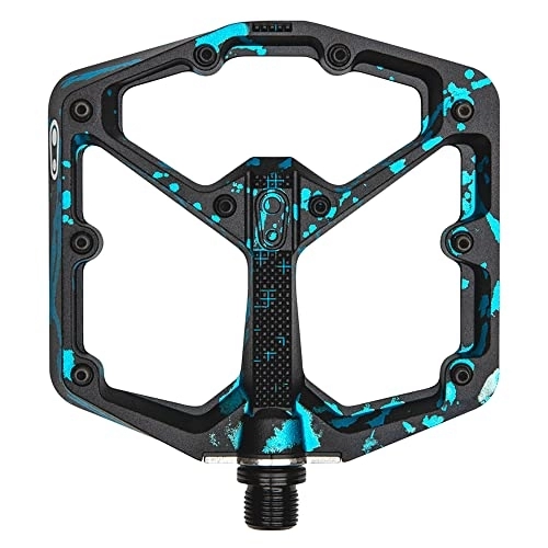 Mountain Bike Pedal : Crankbrothers Stamp 7 Mountain Bike Pedals, Size Large, Black / Blue