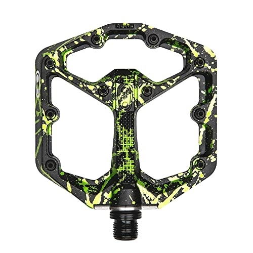 Mountain Bike Pedal : Crankbrothers Stamp 7 Mountain Bike Pedals, Size Small, Black / Lime