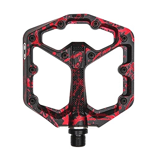 Mountain Bike Pedal : Crankbrothers Stamp 7 Mountain Bike Pedals, Size Small, Black / Red