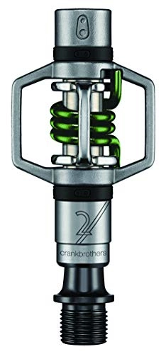 Mountain Bike Pedal : CRANKBROTHERS Unisex's Eggbeater-2 Pedals, Green, One Size