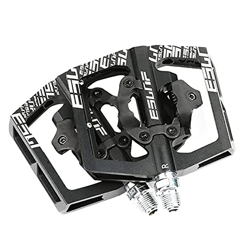 Mountain Bike Pedal : Crazyfly Bike Pedals, Bicycle Flat Pedals, Lightweight Aluminum Alloy Pedals for Road Mountain Bike