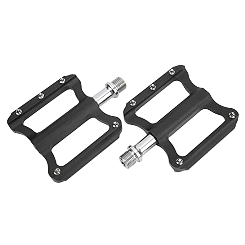 Mountain Bike Pedal : CUTULAMO 14mm Thread Non‑Slip Sealed Bearing Bicycle Pedals, Sealed Shaft Sleeve Bicycle Parts 2pcs Black Lightweight Mountain Bike Pedals for Cycling for Bicycle