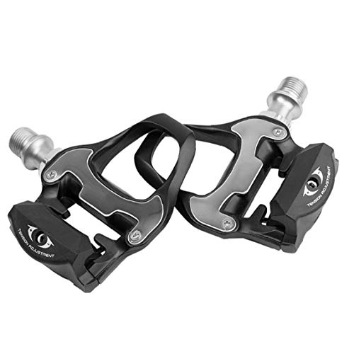 Mountain Bike Pedal : Cycle Pedal Road Bike Pedals Metal Self Locking Aluminum Alloy Touring Pedals for Shimano System SPD Black Bike Parts
