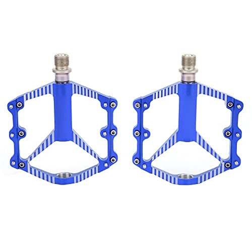 Mountain Bike Pedal : Cycling Accessory, DU Bearing Mountain Bike Pedal Hollow Design Bike Sealed Bearings Pedals Sealed Shaft Sleeve Cycling Pedals Cleats for Cycling(blue)