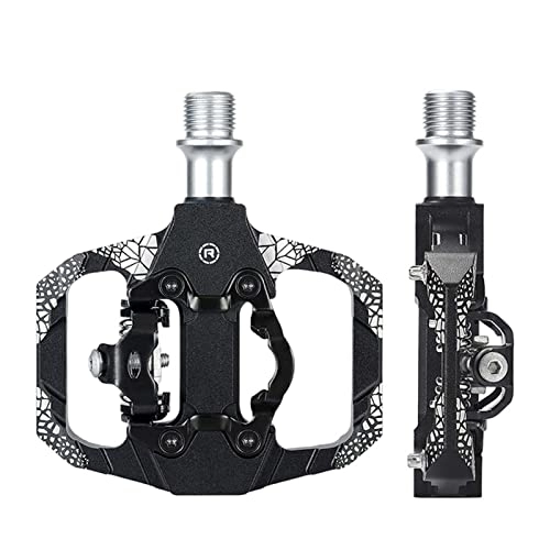 Mountain Bike Pedal : Cycling Pedals Flat - Alloy Flat Pedal Parts | Lightweight Flat Pedal Parts, Universal Fit Wide Platform Pedal for BMX Mountain Road Bikes Woteg