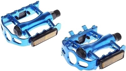 Mountain Bike Pedal : cycling pedals, road bikepedals, Bicycle Pedals, 1 Pair Aluminum Alloy Mountain Bike Pedal Fixed Gear MTB BMX Road Bicycle Treadle With Ball Bearing Bicycle Accessories (Color : Onecolor)