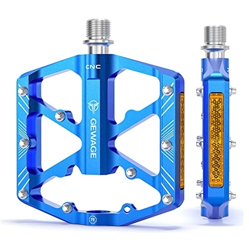 Mountain Bike Pedal : cycling pedals, YIWENG Bike Pedals Aluminum Alloy Bicycle Pedals with Reflectors Mountain Bike Pedals Cycling Pedals Platform