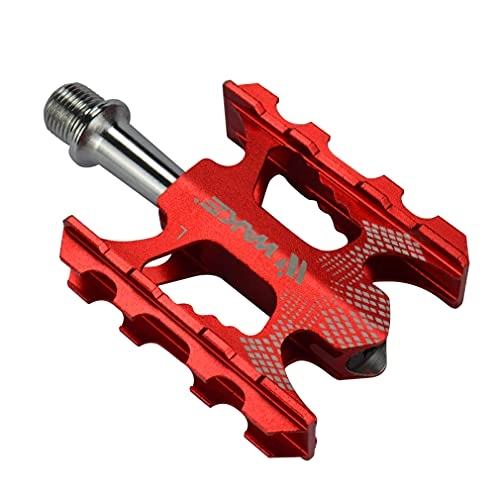Mountain Bike Pedal : CYSKY Mountain Bike Pedals MTB Pedals Bicycle Flat Pedals 9 / 16" Aluminum Non-Slip Light Weight Cycling Paltform Pedals Sealed Bearing for Road Mountain BMX MTB Bike (Red)