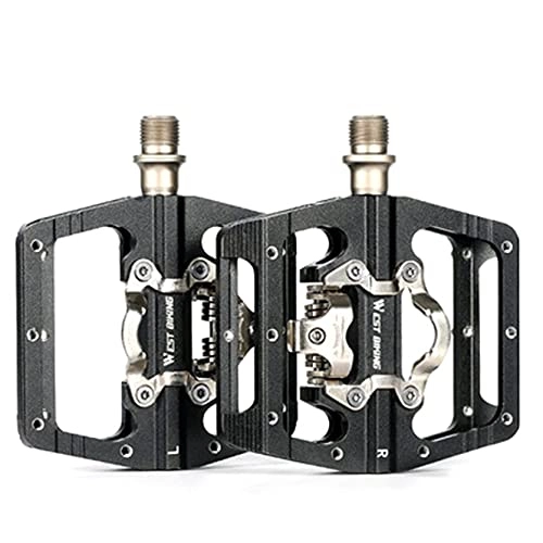 Mountain Bike Pedal : DAMAJIANGM Bike Pedals Mountain Bicycle Flat Pedal Anti-Skid Pins Universal Lightweight Aluminum Alloy Pedal For Travel Bikes