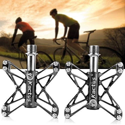 Mountain Bike Pedal : Daozea Mountain Bike Pedals MTB BMX Flat 3 Bearings Ultralight Bicycle Pedals