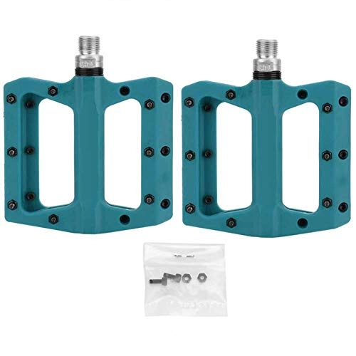 Mountain Bike Pedal : DAUERHAFT 1 Pair Mountain Bike Pedal Widening Design More Stable, Durable Improve Long Ride Comfort And Pedaling Efficiency, for MTB BMX Mountain Road Bike(blue)