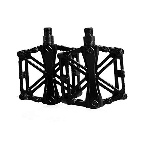 Mountain Bike Pedal : DAZISEN Mountain Bike Pedals - Lightweight Bicycle Cycling Pedals Aluminum Alloy Bike Pedals for BMX MTB Road Bicycle, Black