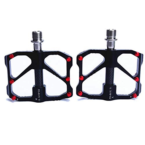 Mountain Bike Pedal : DBG Pedal Quick Release Road Bike Pedal Anti-slip Ultralight Mountain Bike Pedals Carbon Fiber 3 Bearing Pedals, A