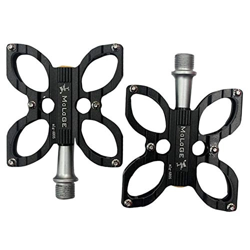 Mountain Bike Pedal : ddmlj Foot Pedal Butterfly-Shaped Aluminum Alloy Bicycle Mountain Bike Road Bike Pedal Pedal-Black