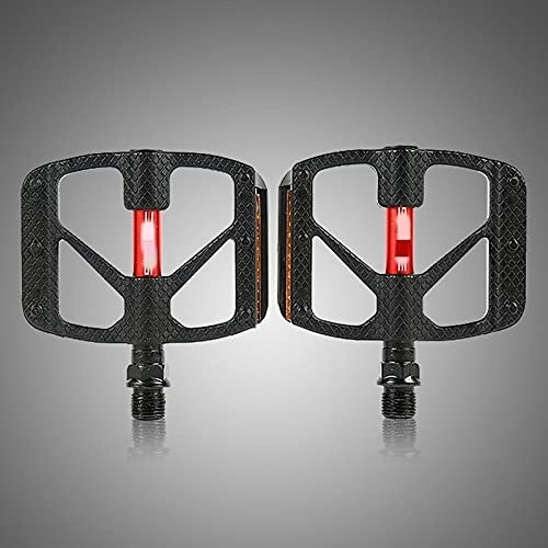Mountain Bike Pedal : DEDONG Bike Pedals Bicycle Pedal Anti-slip Ultralight Aluminum alloy Mountain Bike Pedal Sealed Bearing Pedals Bicycle Platform Pedal (Color : Black)