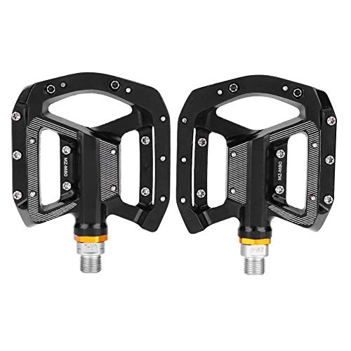 Mountain Bike Pedal : Delaman Bike Pedals, Aluminium Alloy Bicycle Lightweight Pedals for Road Mountain Bike Pair