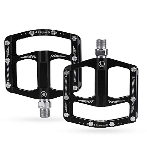 Mountain Bike Pedal : Delaman Pedals, Lightweight Mountain Road Bike Aluminium Alloy Pedals Bicycle Replacement Part 1 Pair