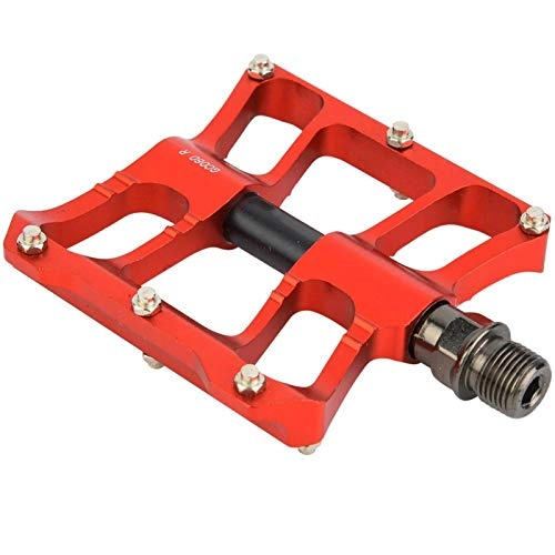 Mountain Bike Pedal : Demeras Aluminium Alloy Mountain Road Bike Lightweight Pedals Pedals Bicycle Replacement Equipment High durability robust for Home Entertainment(Reddish black)