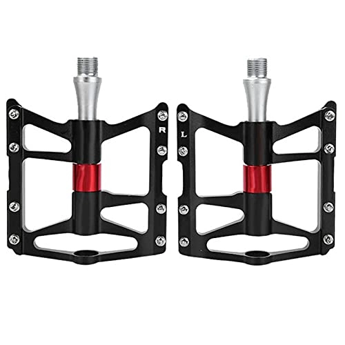 Mountain Bike Pedal : Demeras durable exquisite workmanship Lightweight Bicycle Replacement Parts Aluminum Alloy Mountain Road Bike Pedals for Home Entertainment(black)