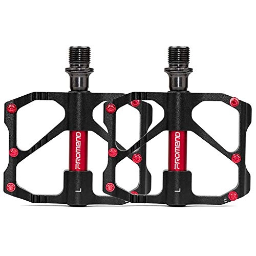 Mountain Bike Pedal : Desert camel Bicycle Pedals, Aluminum Alloy Bearing Pedal Road Bike Ultra Light Palin Pedals, Suitable for Mountain Bike Road Bike Riding, Black, B