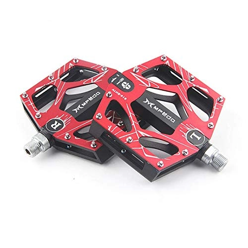 Mountain Bike Pedal : Desert camel Bike Pedals Aluminum Alloy Lightweight Mountain Bike Pedals Cycling Ultra Sealed Bearing Flat Pedals 9 / 16 Accessories for MTN Mountain Bike, a