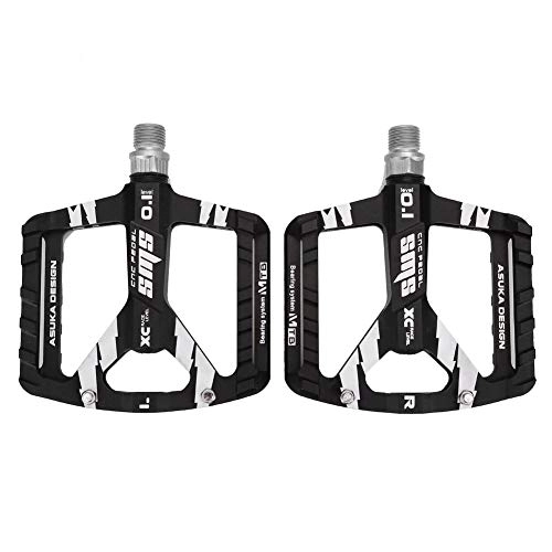 Mountain Bike Pedal : DFBGL 1 Pair Mountain Bike Road Bicycle Aluminium Alloy Pedal Suitable for Light Bike City Mountain Road Tour-ing Trekking Bikes Replacement Accessory