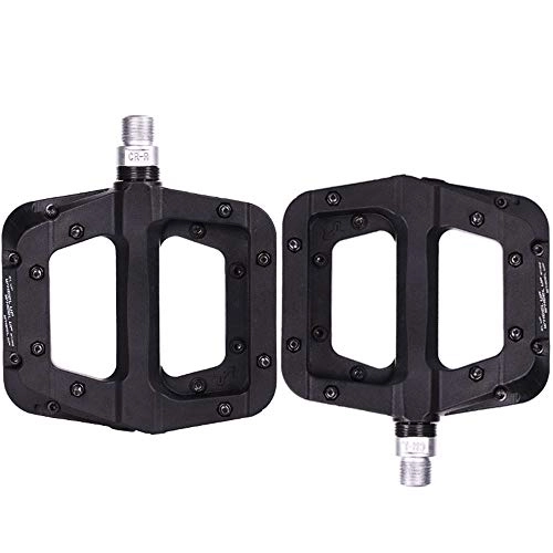 Mountain Bike Pedal : DHTOMC Mountain Bike Pedals Mountain Bike Pedal Road Bike Bicycle Accessories Black Bicycle Pedal for MTB Road Bicycle (Color : Black, Size : One size)