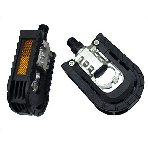 Mountain Bike Pedal : DHTOMC Pedali Per Mountain Bike Outdoor Bicycle Foldable Double Sided Bearing Pedals Made of Aluminium Alloy Superficie Antiscivolo
