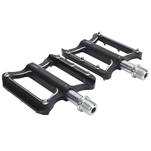 Mountain Bike Pedal : Dilwe Bicycle Pedal, Aluminum Alloy Bike Foot Rest Bearing Pedals Anti-Slip for Folding Bicycle Mountain Bike