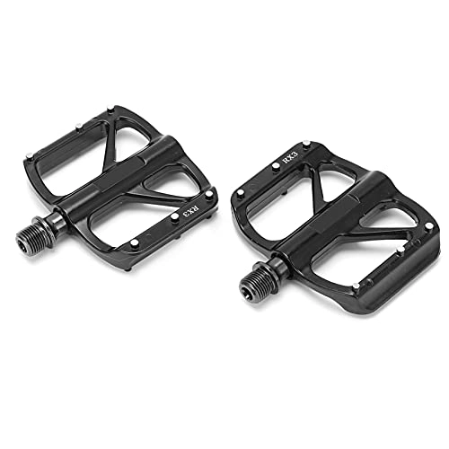 Mountain Bike Pedal : Dilwe Bike Pedals, Aluminum Alloy 3 Bearings lubrication Upgrade Bicycle Pedals Replacement Part for Mountain Bikes