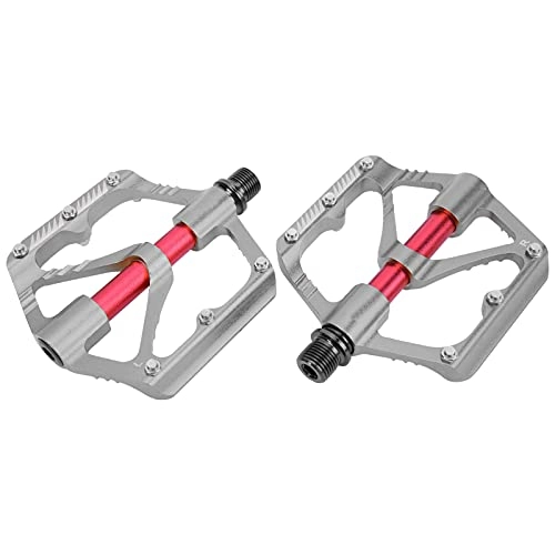 Mountain Bike Pedal : Dilwe Universal Bicycle Pedal, Bike 3 Bearing Aluminum Alloy Widen Pedal S Cleat Mountain Bicycle Bearing Pedal(gray)