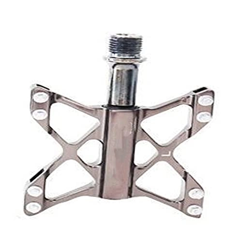 Mountain Bike Pedal : DLQX The Pedal Of Mountain Bike Is Made Of Chrome Molybdenum Steel, Light Aluminum Alloy And Tripelin Bearing. It Is Suitable For Mountain Bike / City Car / Road Car (black / Red / Titanium)(Color:B)