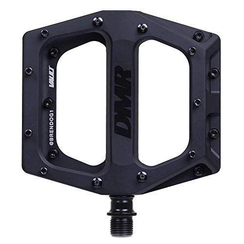 Mountain Bike Pedal : Dmr Brendog Vault Flat Mountain Bike Pedals - Black / Platform MTB Mountain Biking Bike Trail Off Road Pin Dirt Jump Enduro Cycling Cycle Downhill Sticky Grip Riding Ride Part Component Accessories