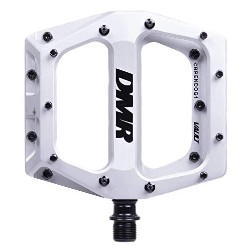Mountain Bike Pedal : Dmr Brendog Vault Flat Mountain Bike Pedals - White / Platform MTB Mountain Biking Bike Trail Off Road Pin Dirt Jump Enduro Cycling Cycle Downhill Sticky Grip Riding Ride Part Component Accessories