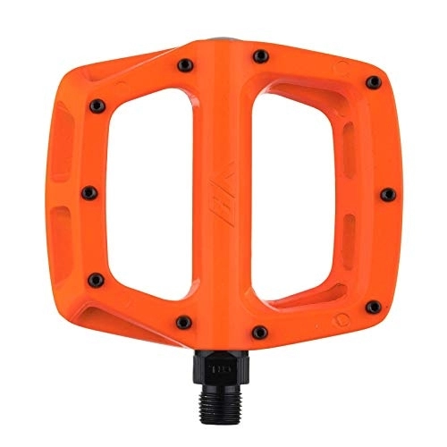 Mountain Bike Pedal : Dmr V8 Flat Pedals - Highlighter Orange