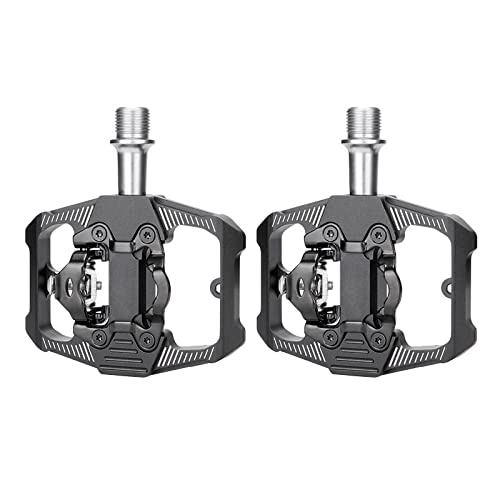 Mountain Bike Pedal : DONGKER Mountain Bike Pedals, Bicycle SPD Pedals 3 Bearing Flat Platform 9 / 16" Pedals for Cycling BMX Road Bike