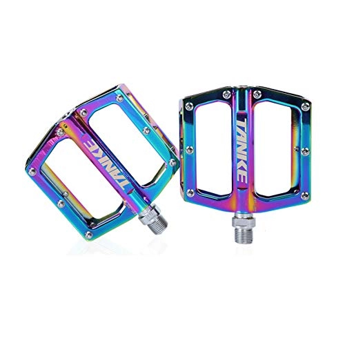 Mountain Bike Pedal : DPGPLP Bicycle Electroplating Colorful Pedal Aluminum Alloy Bearing Mountain Bike Road Bike Pedal Pedal