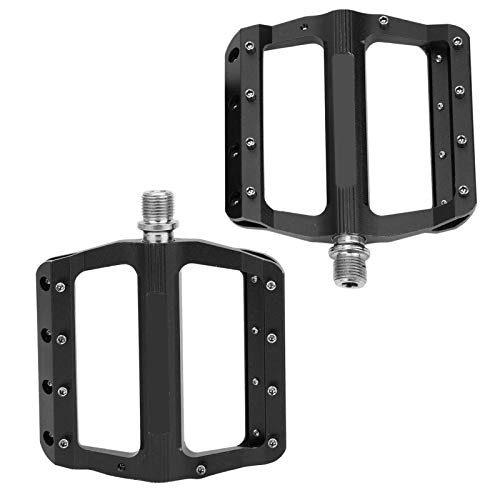 Mountain Bike Pedal : Dpofirs JT02 Mountain Bike Pedals, Aluminum Alloy Bearing Pedals Kit for Mountain Bikes, 8 Nail Post Type Anti-slip Spike, 0.3 Inch 0.5 Inch Axle(black)