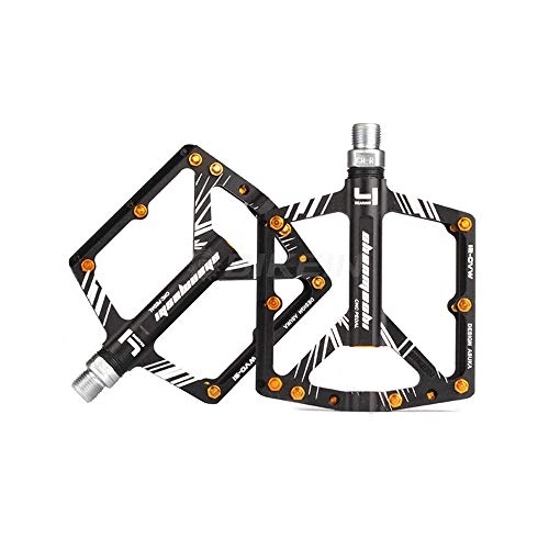 Mountain Bike Pedal : DRAKE18 Bicycle pedals, aluminum alloy non-slip and durable ultra-light mountain bike pedals for 9 / 16 MTB BMX mountain road bike hybrid pedals, A