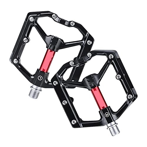Mountain Bike Pedal : DRILLING Sun MS Mountain Bike Pedals Non-Slip Mountain Bike Pedals Wide Platform Bicycle Flat Alloy Pedals 9 / 16 Sealed Bearings Cycling Pedals Sun MS